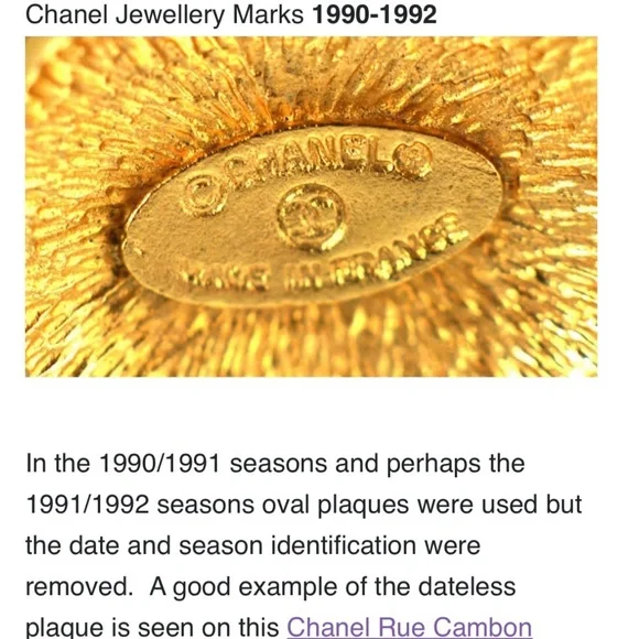 Vintage Authentic Chanel Clip-On Earrings - Picture 7 of 8